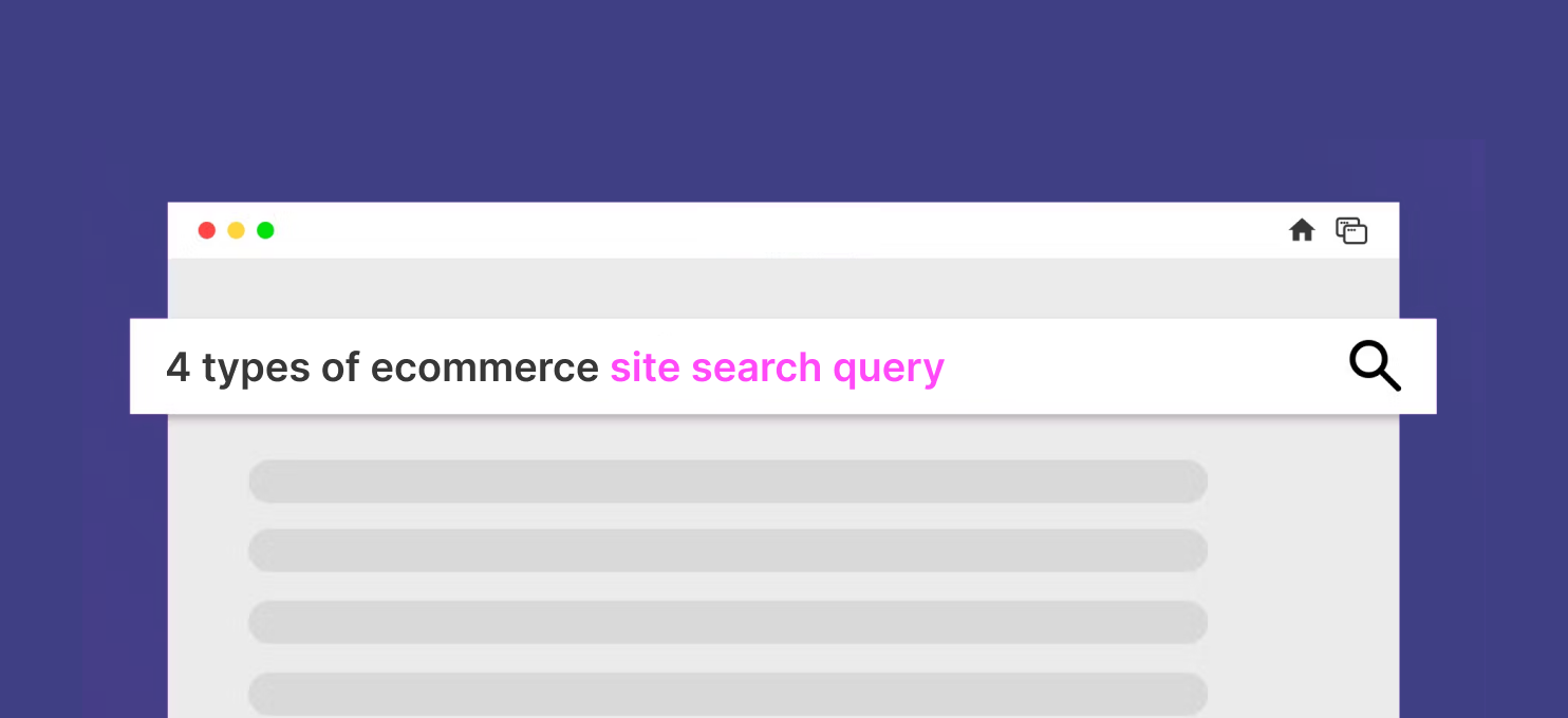 types of e-commerce site search query